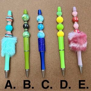 Colorful Beaded Pens